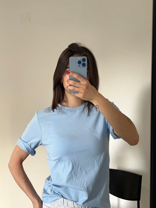 T-shirt Basic - Azzurro